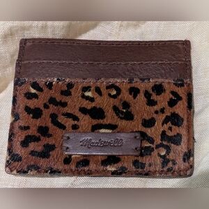 Madewell Leopard Print Card Holder